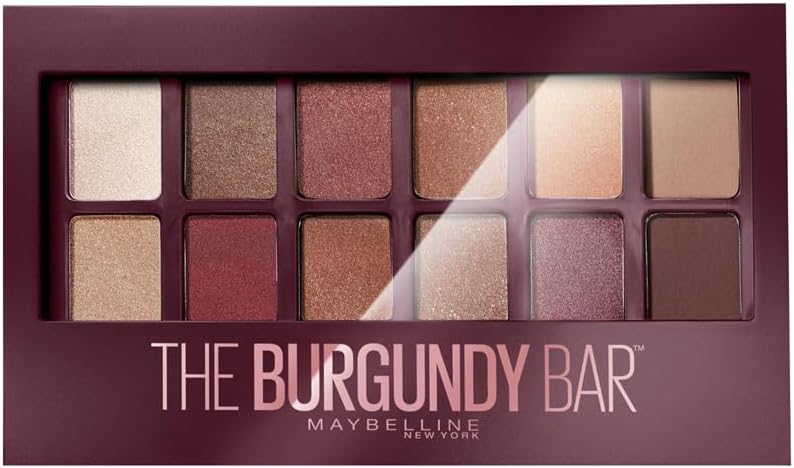Maybelline New York – Palette Fards à Paupières – The Burgundy Bar – 12 couleurs
