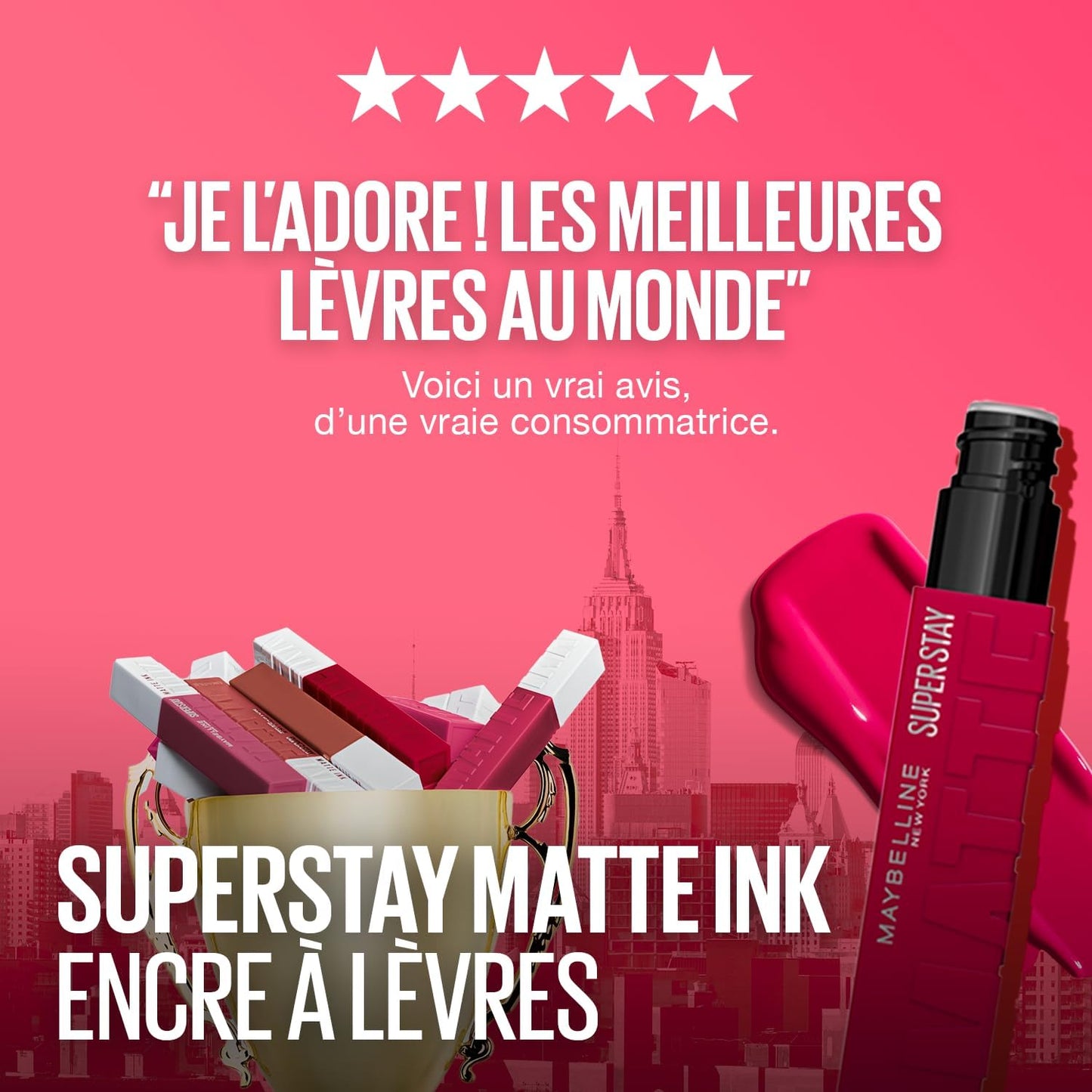 Maybelline New York – Palette Fards à Paupières – The Burgundy Bar – 12 couleurs