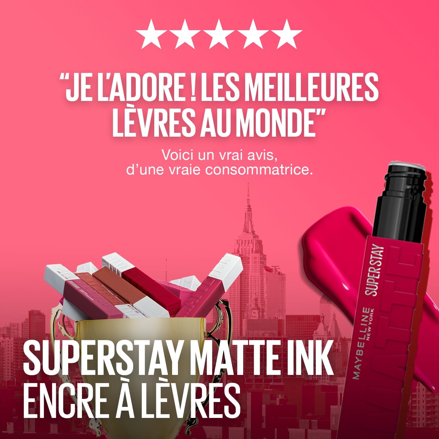 Maybelline New York – Palette Fards à Paupières – The Burgundy Bar – 12 couleurs